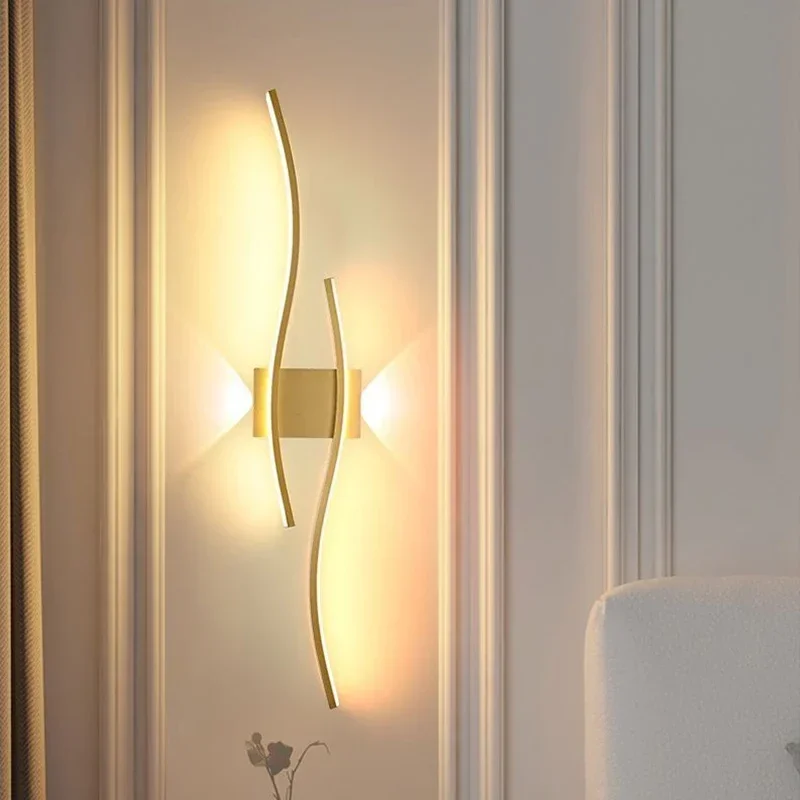 LED Wall Lamp Smart Remote Control Adjustable Color Temperature Brightness Bedroom Living Room Home Upper and Lower Led Lamps 2