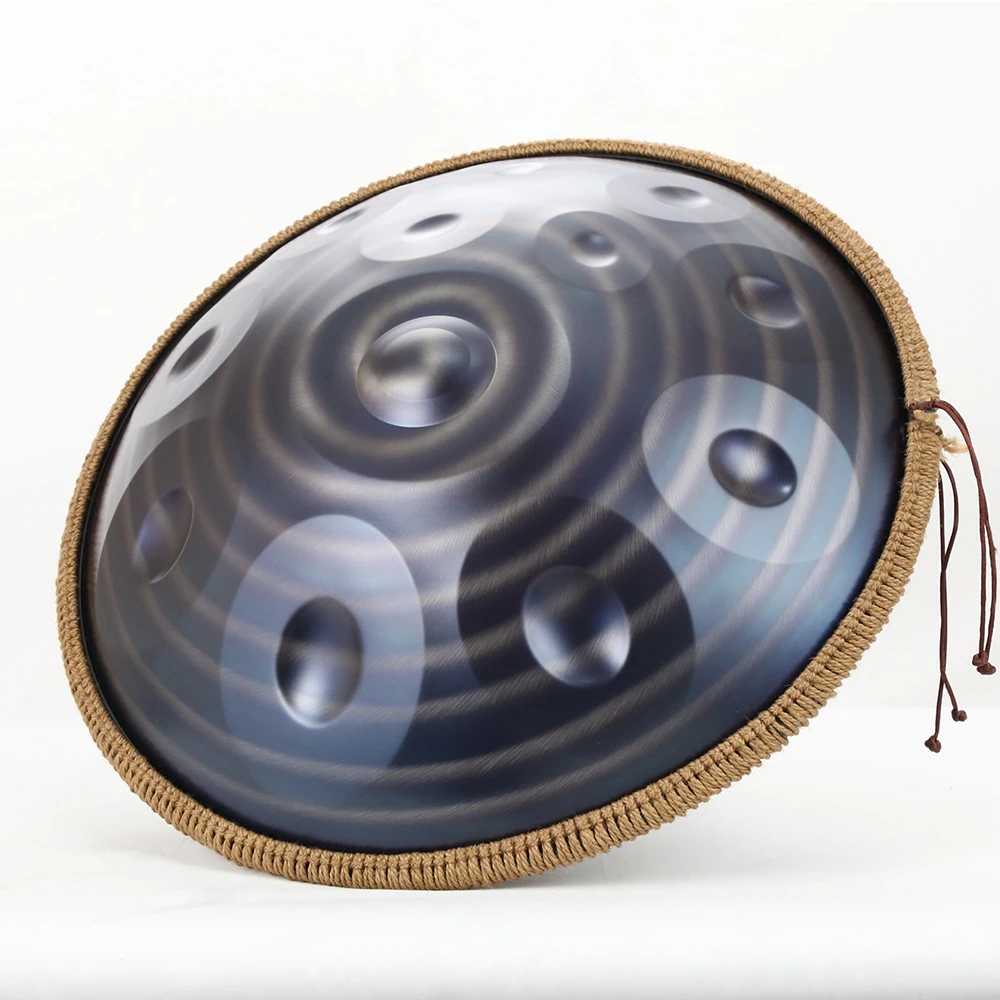 

432hz 12 note handpan drum D minor 22 inch tambourine instrument yoga music drum beginner meditation steel tongue drum