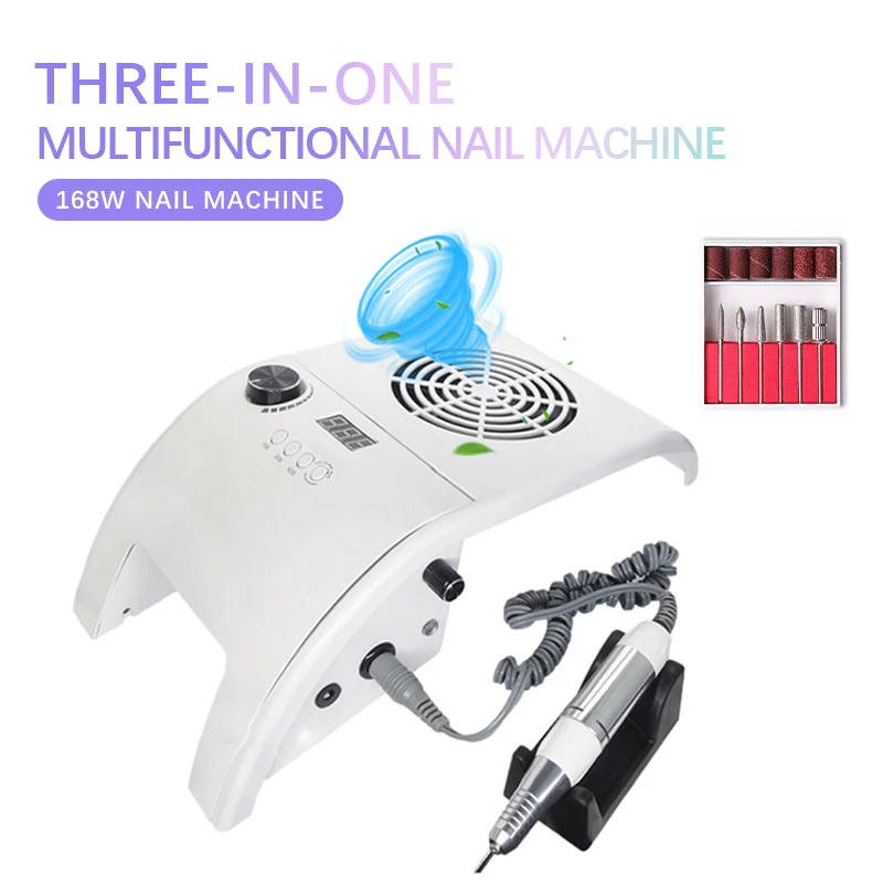 Multifunctional 35000rpm Electric Nail File Manicure Machine Vacuum