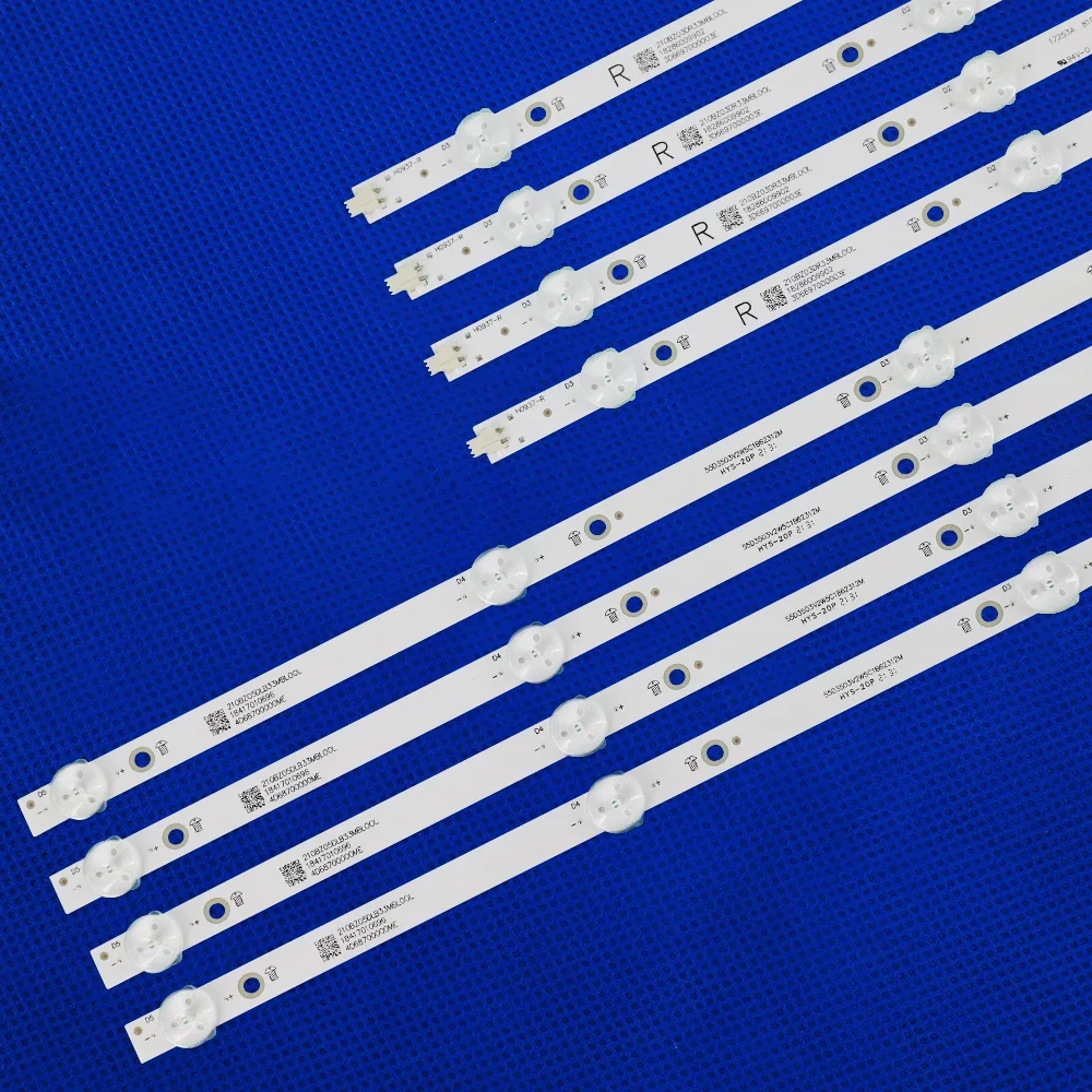 New 8pcs LED bar For sharp LC-50LB601U NS-50DF710NA19 LB50091 V1_00 V0 LB-PM3030-GJBBY504X8ABL2-L/R-T