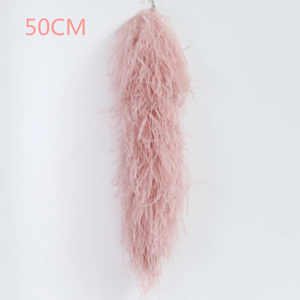 천연 타조 깃털 트림 보아 플루 장식 숄, 코스프레 드레스 바느질 액세서리, 0.5M, 2M, 3M, 6ply, 10ply