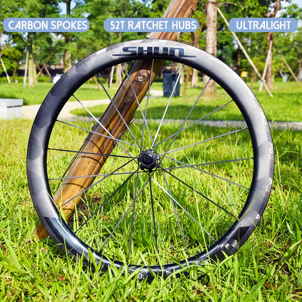 HYGGE PRO Carbon-Radsatz, Felgen bremsrad, 50mm und 40mm, 52T 