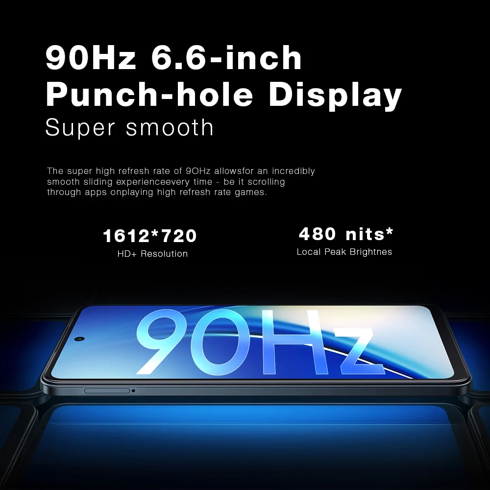 itel S24 ブラック スマートフォン 8GB+256GB 6.6インチHD サイド指紋