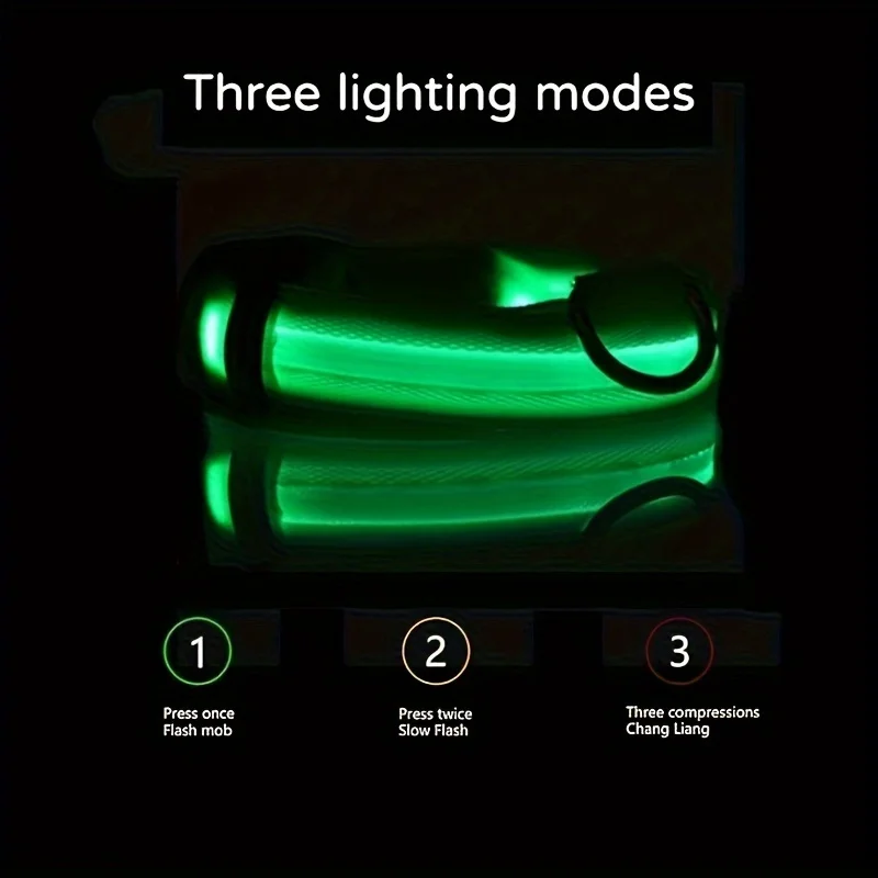 Reflective LED Dog Collar for Night Safety 6