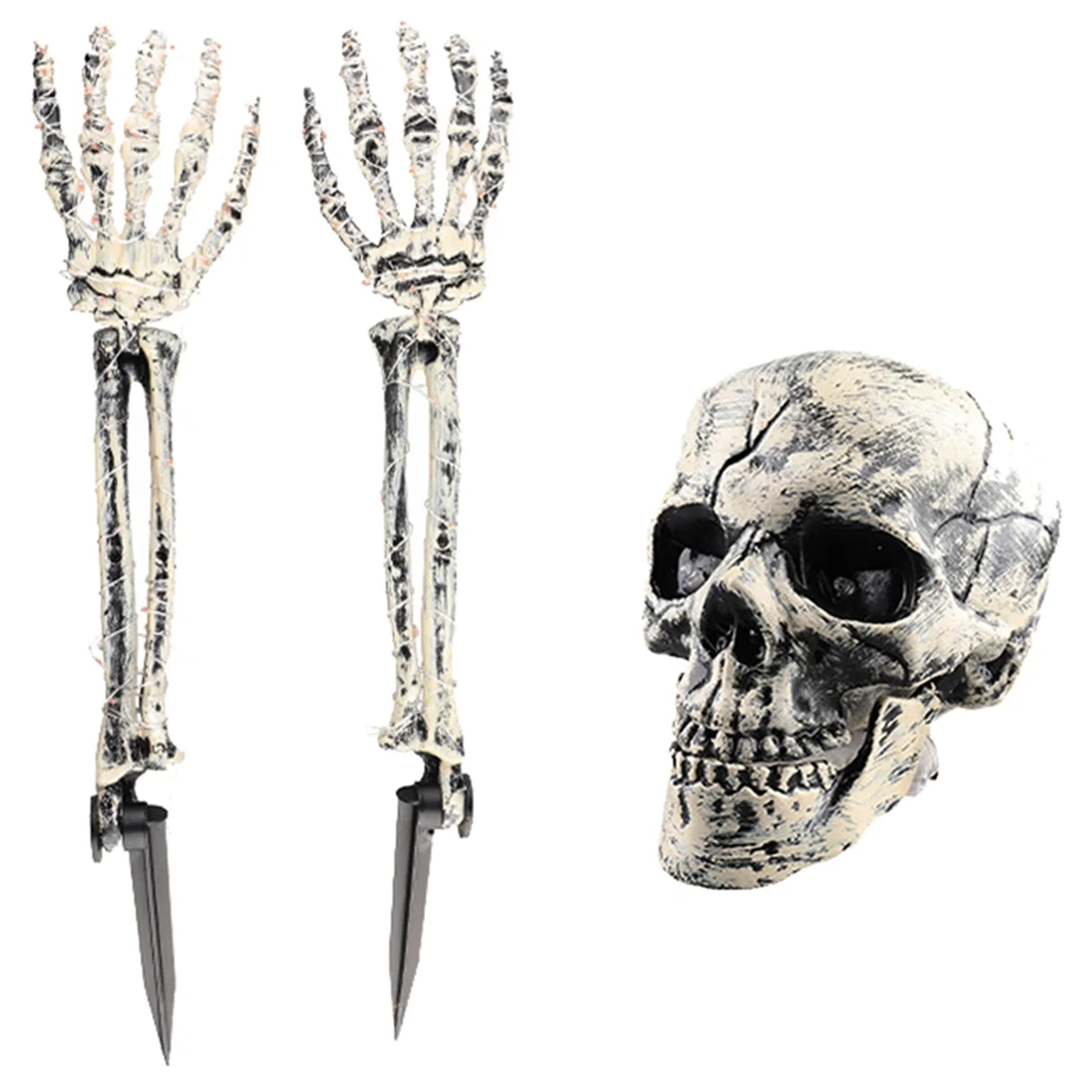 

Реалистичные стойки-скелеты для украшения на Хэллоуин, украшение для сада, украшение для Хэллоуина
