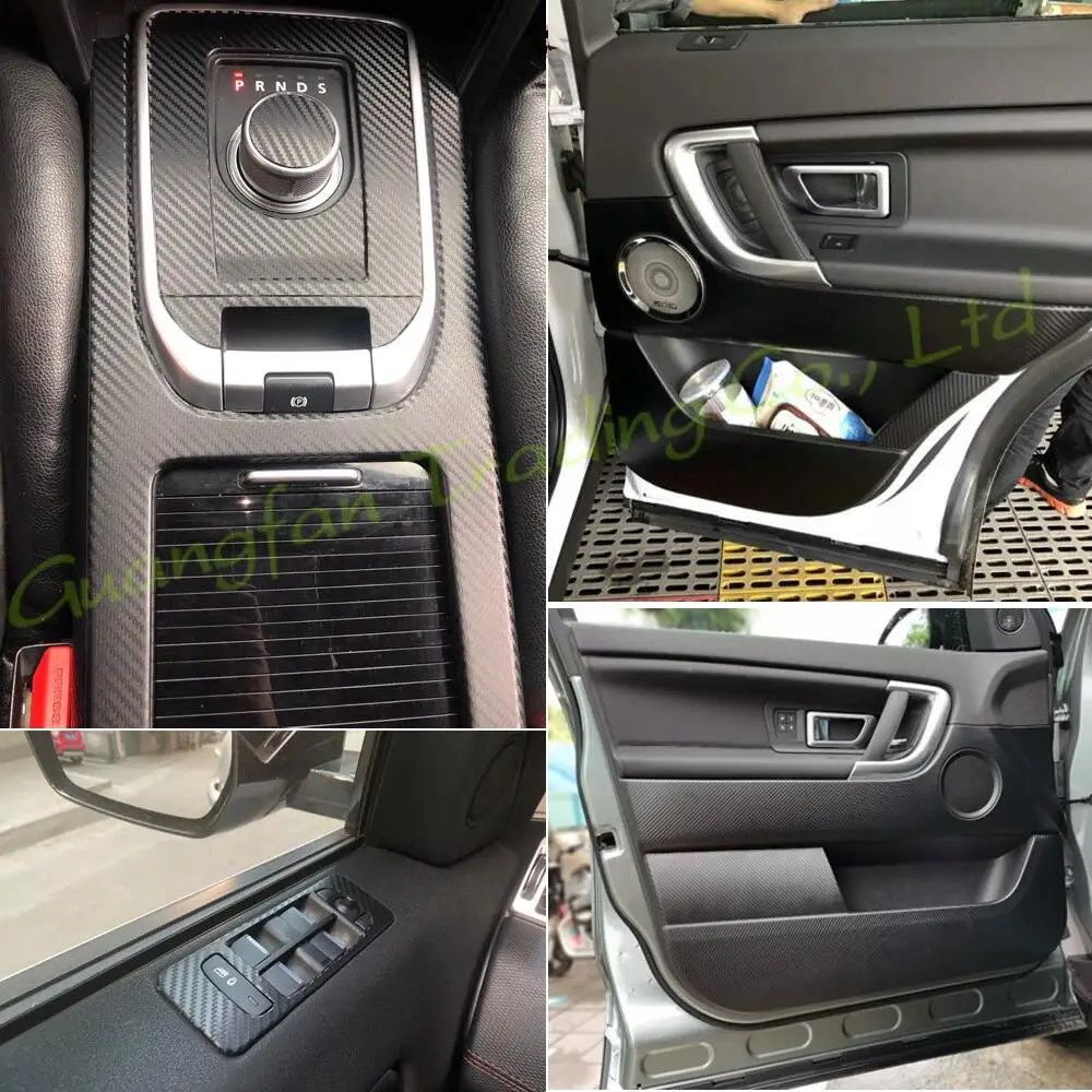 Carbon Fiber Door Handle Frame Cover Trim For Land Rover Discovery Sport 2015-2019 Car Interior Accessories - 34