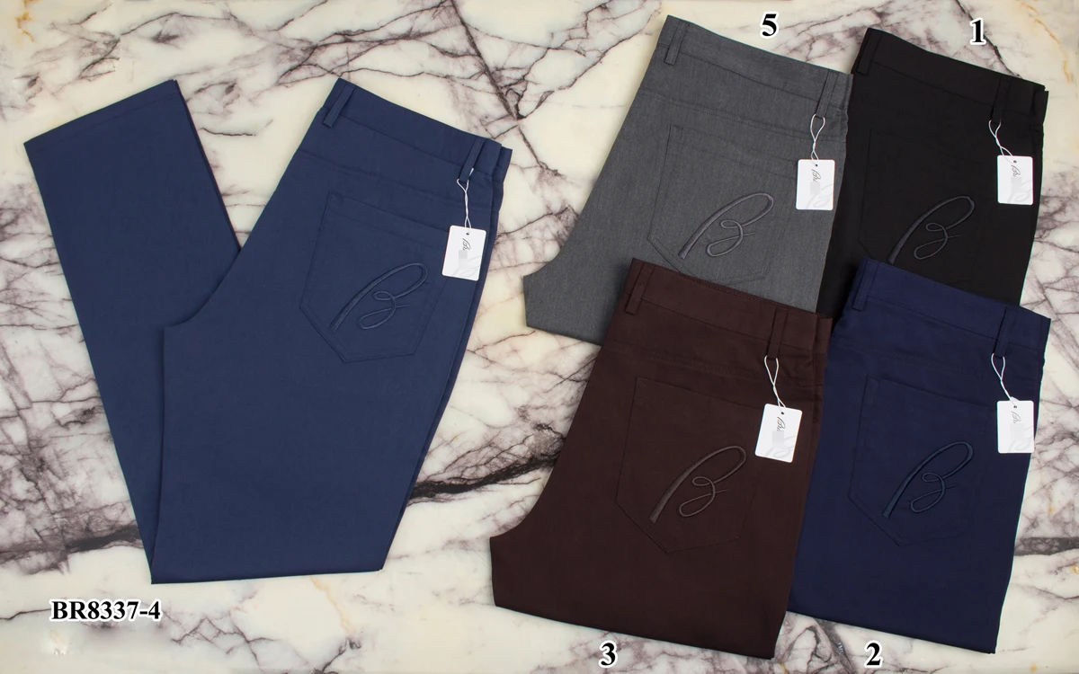 

BILLIONAIRE OECHSLI Pants thin cotton men 2023 spring summer New casual Embroidery zipper big size 31-40 high quality