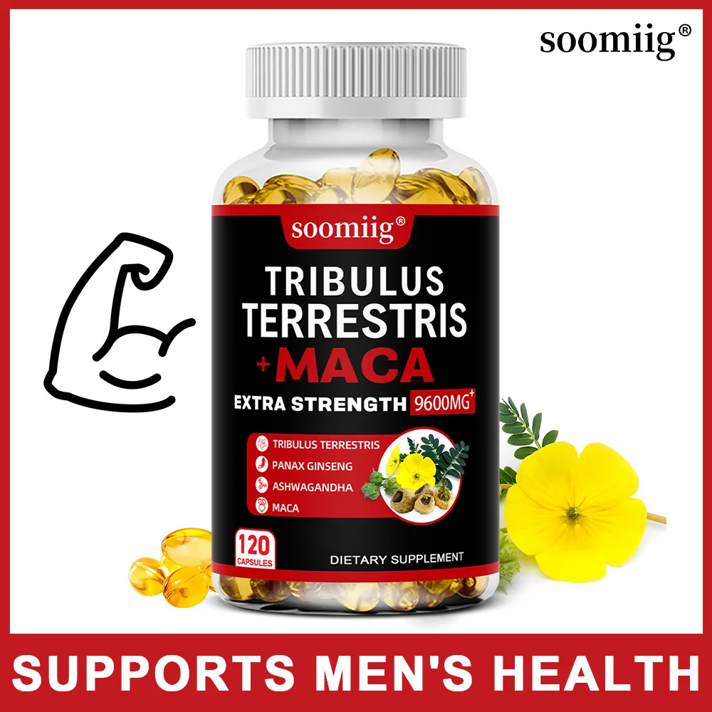 Tribulus Terrestris + Maca Capsules Boost Energy Mood Stamina & Performance for Men & Women Dietary Supplemene ginseng supplement muscle supplement