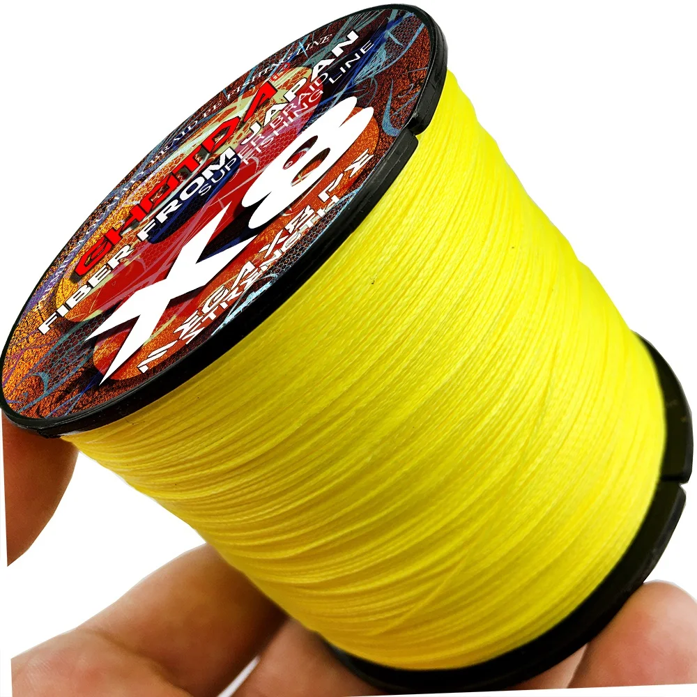 Ghotda X8 500M 1000M Lenza Intrecciata 8 Fili Multicolor Multifilamento Saltwater Pe Lure Line 18 22 31 39 43 52 61 78Lb