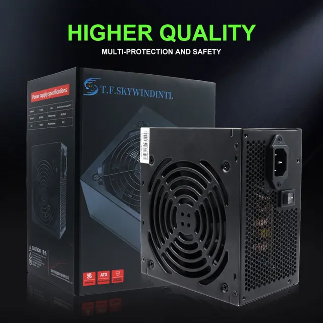 T.F.SKYWINDINTL 700W 80 Plus ATX Computer Power Supply 90-264V PC Source For Gaming Case Desktop 1