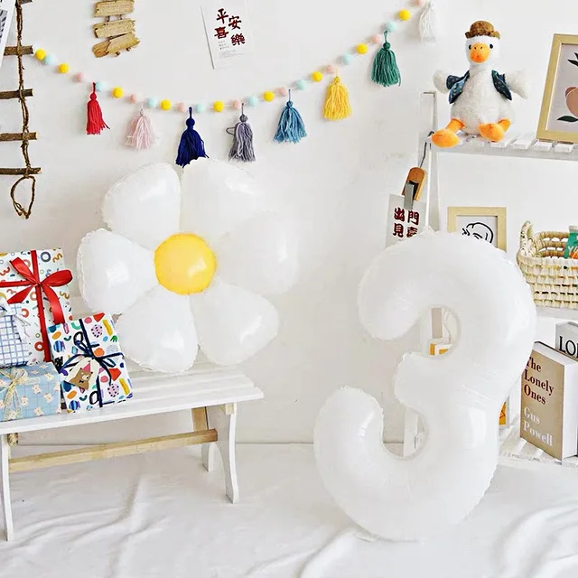 10Pcs 미니 데이지 호일 풍선, 다양한 행사에서 사용할 수 있는