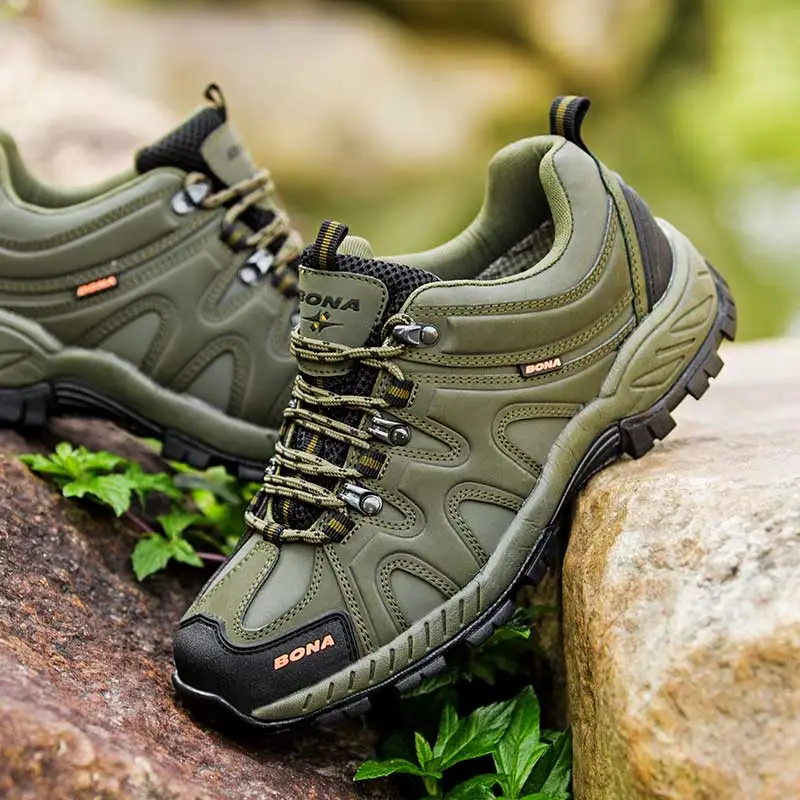 Hiking Shoes Men Hiking Shoes Lace Up Outdoor Jogging Trekking Sneakers