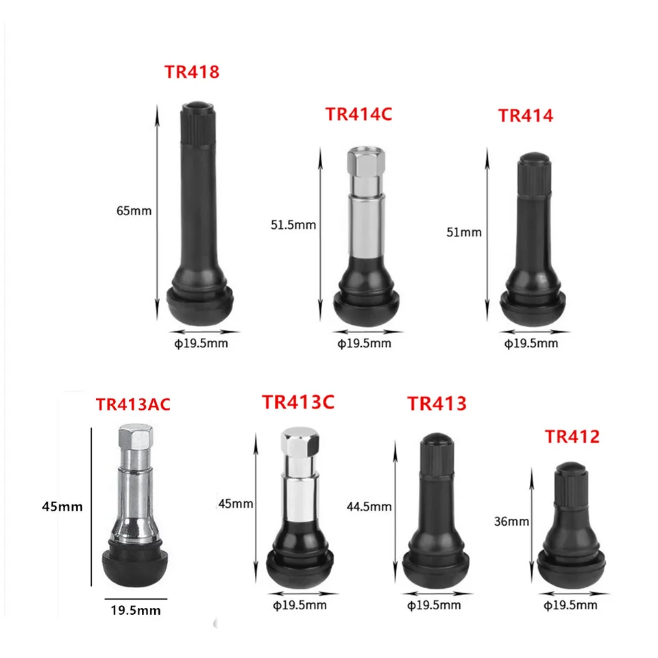 10 Pièces Tige De Valve De Pneu TR415 Valve De Pneu De Roue