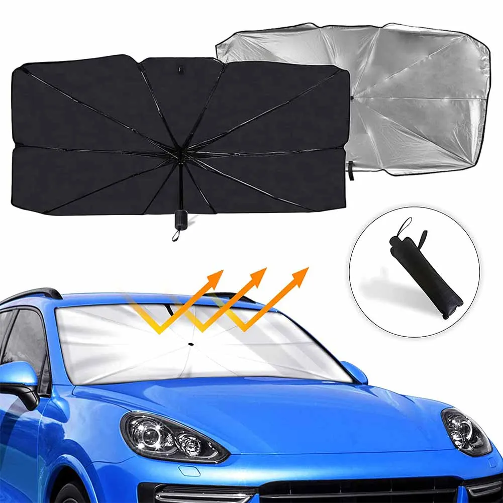 Front Car Windshield Sunshades Umbrella for Hot Summer Auto AntiUV Sun
