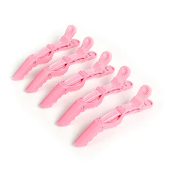 1pc Plastic Pink Hair Clip Hairdressing Clamps Claw Section Alligator Clips Barber For Salon Styling Hair Accessories Hairpin