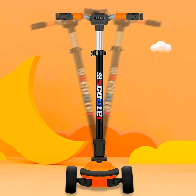 Scooter for Kids Double Wheel Scooter Folding Kick Scooter for Toddlers 2-18 Year with Adjustable Height Lightweight Scooter 3