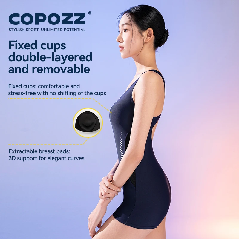 COPOZZ 34300 Women Sleeveless Swimsuit UPF 50+ Rash Guard - Image 3