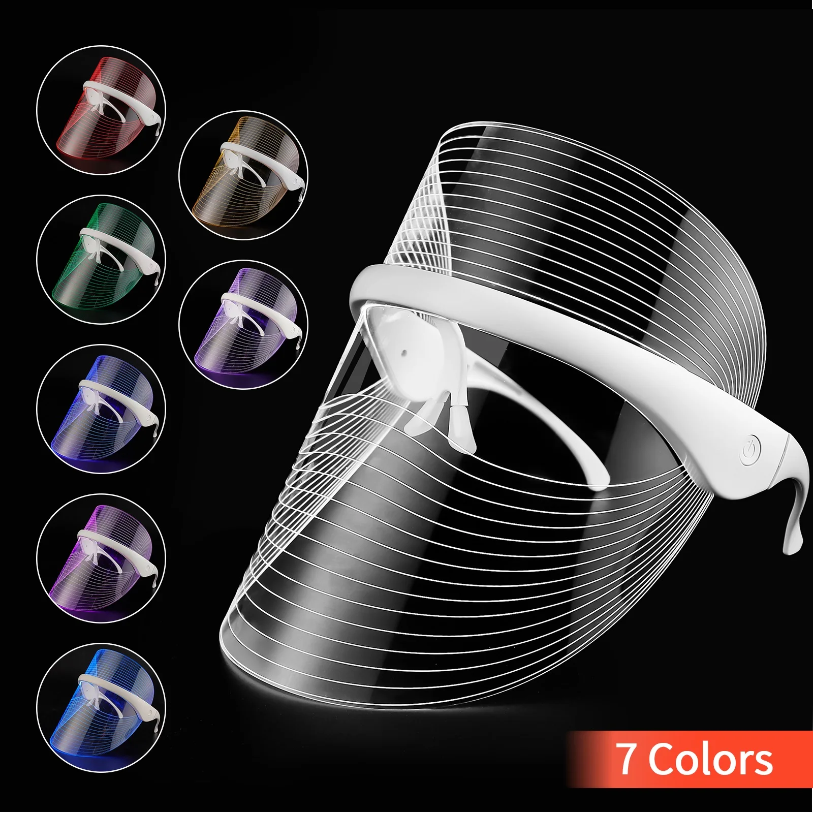 7 Colors LED Face Mask Photon Facial Beauty Mask Skin Rejuvenation Facial SPA Skin Care Tool