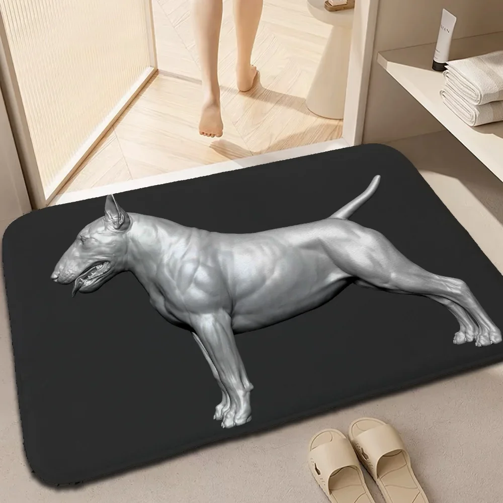 Bull Terrier Art House Entrance Mat Living Room Mat Aesthetic Room Decoration Custom Carpets for Bedroom Kitchen Rug Home Carpet 5