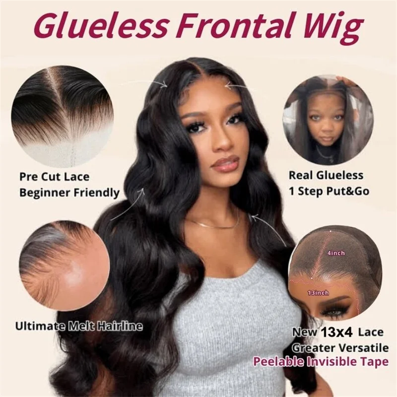 Beautyforever 3D Body Wave 7x5 Bye Bye KNOTS Glueless Wig Human Hair Ready To Wear Brazilian Human Hair Wig Fits All Size Heads 6