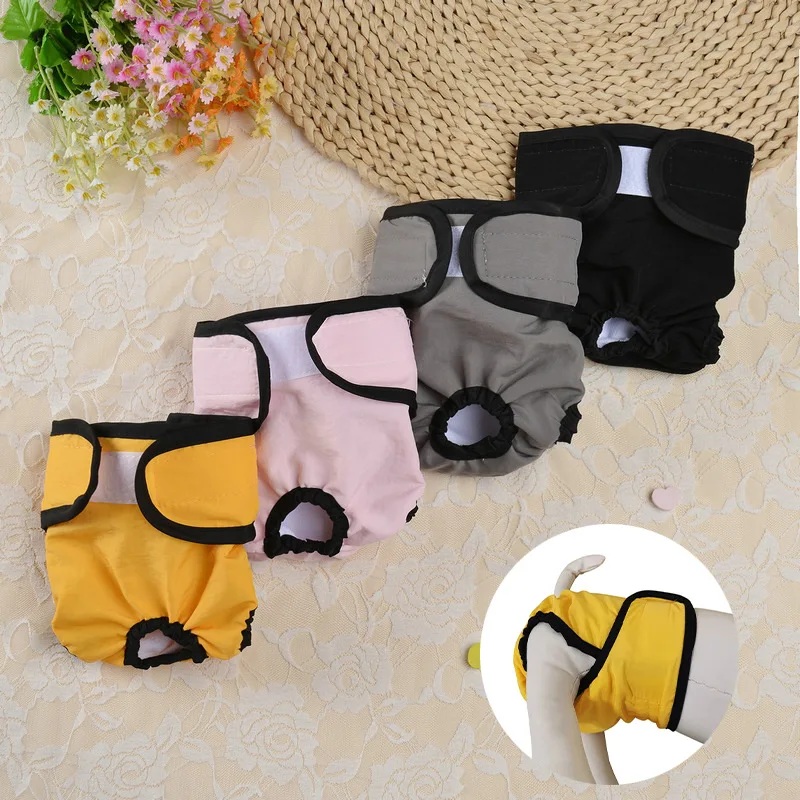 Dog Diapers Pet Diapers Dog Nappies Washable Physiological Pants Male Dog Panties Menstrual Safety Pets Sanitary XS-XL