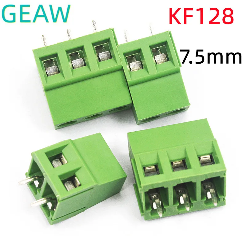 10-20pcs-KF128-7-5-2P-3P-PCB-Screw-Terminal-Block-Conenctor-7-5mm-Pitch ...
