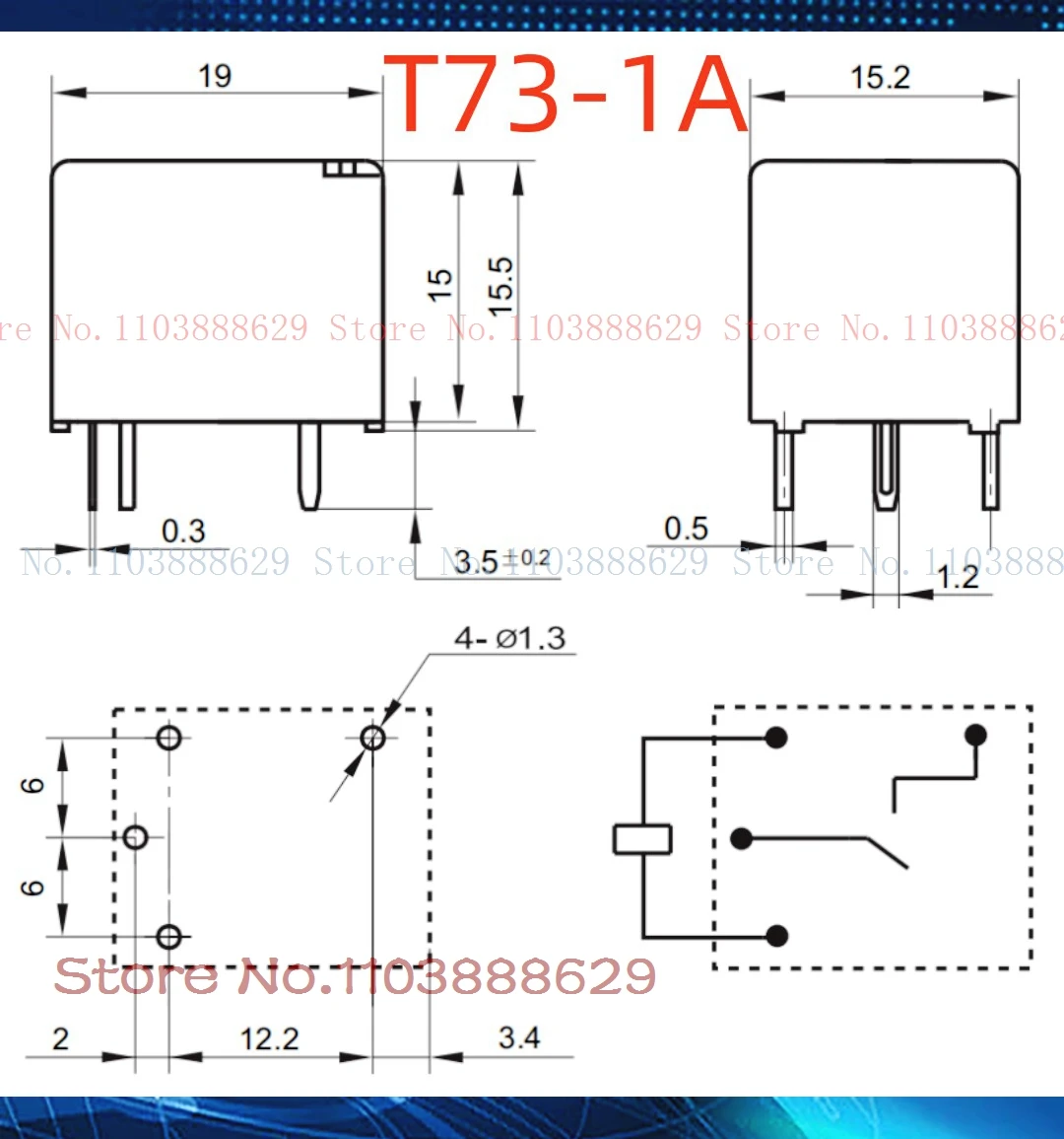 HF3FD Relais – Verschiedene Modelle (009/012-H3F, 012-HTF) – 4-polig, 1 Stück, 9V/12V, 10A