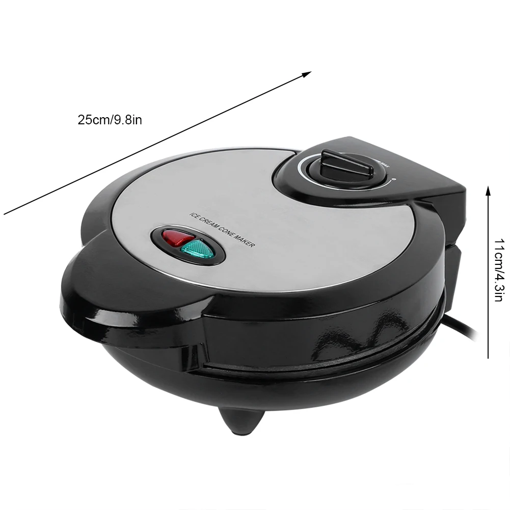 Electric Egg Roll Maker Waffle Baking Pan Ice Cream Cone Machine for Home