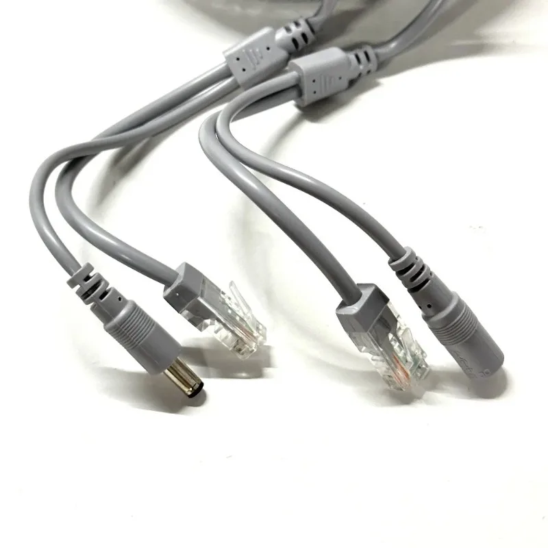 RJ45 + DC 12V 전원 LAN 케이블 5M 2 in 1 IP 보안 카메라 시스템용 네트워크 연장 케이블