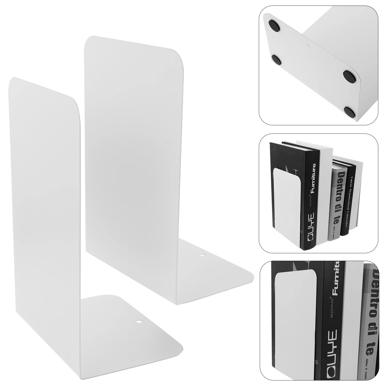 

2 шт. Подставка для книг, настольные железные заглушки для книг, аксессуары, металлические концы, Простые Подставки для книг для дома