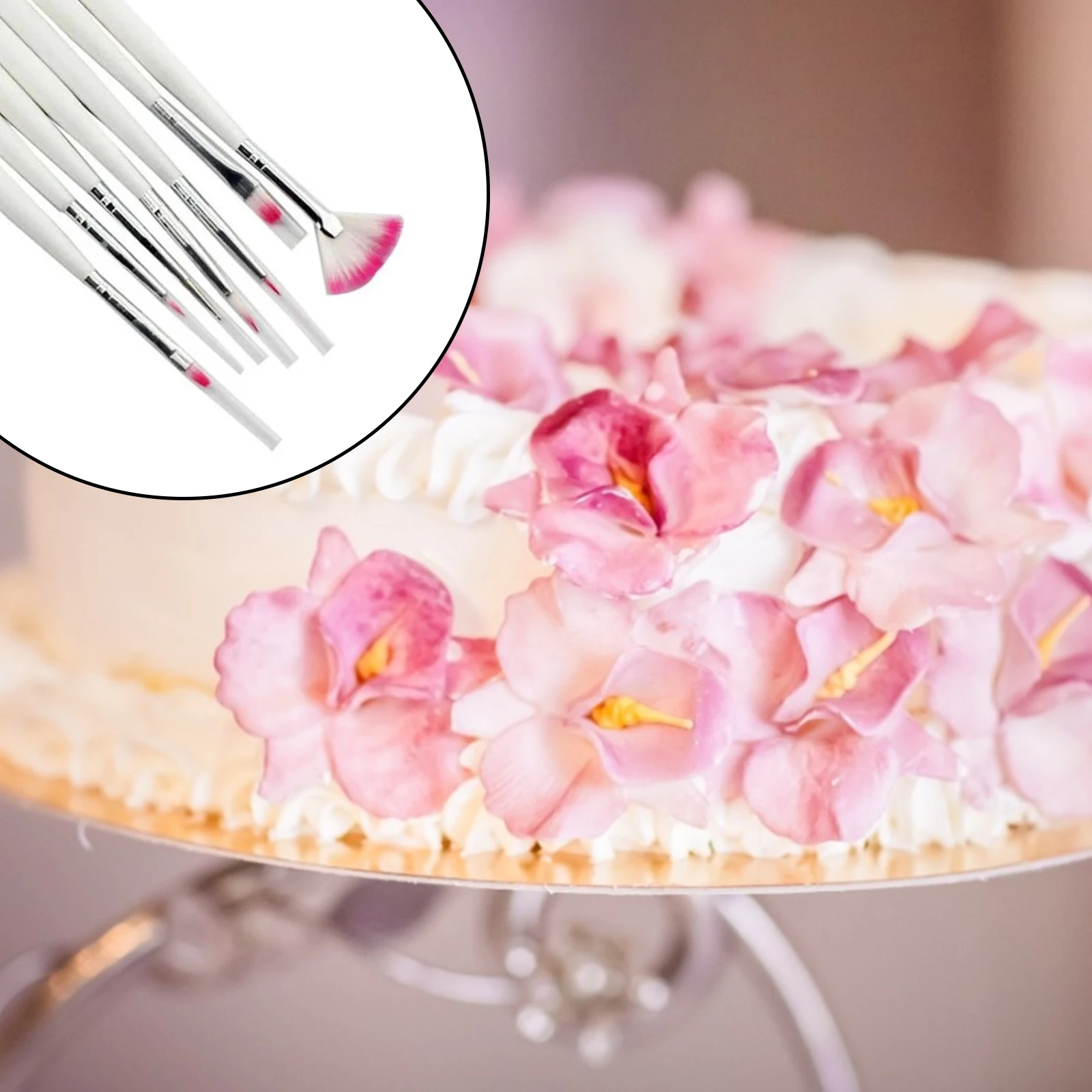 Edible Pigment Pens 7Pcs/Set Food Coloring Pen Cake Paint Brush Set Professional Line Pen Food Paints For Sugarcraft Dessert Decorating Tools