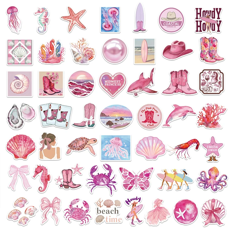 150 Pcs Summer Beach Stickers - Hawaii Graffiti Vinyl Decals For Water Bottles & Laptops