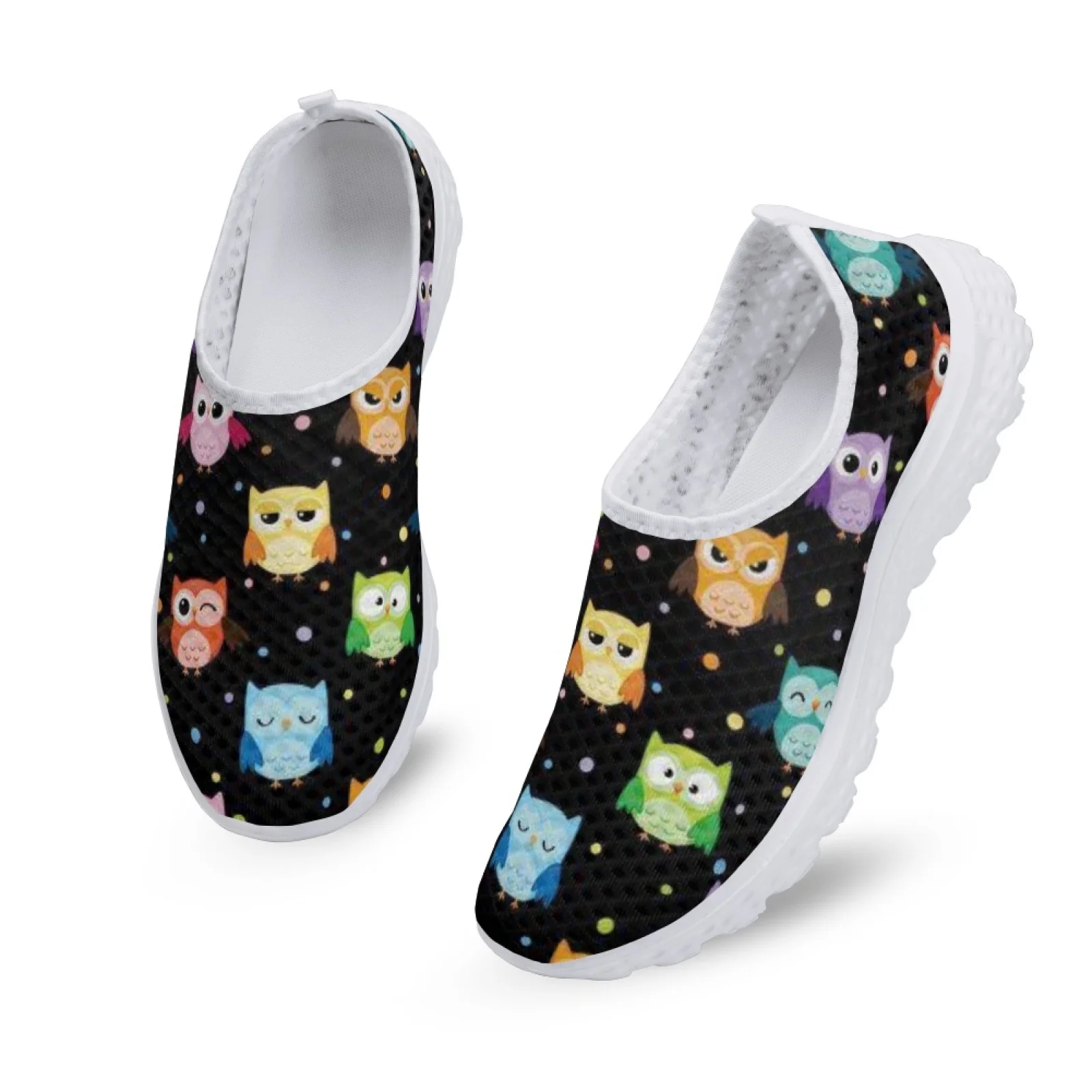 Cute Cartoon Owl Design Comfortable Home Shoes Star Design Summer Light And Breathable Casual Shoes Soft Mesh Shoes