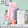 Baby Bath Towel Soft Warm Sleeping Swaddle Wrap for Girl Boy Coral Fleece Newborn Blanket Toddler Hooded Baby Stuff Bathrobe Bab 1