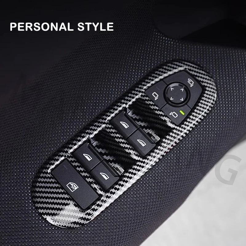 자동차 창 기중 장치 버튼 스위치 패널 커버 프레임 스티커 미니 전기 J05 Aceman 보호 인테리어 트림 액세서리