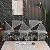 Stretch Armless Futon Cover with Skirt Printed Folding Sofa Bed Cover Washable Sofa Couch Cover Furniture Bed Protector S M L 6