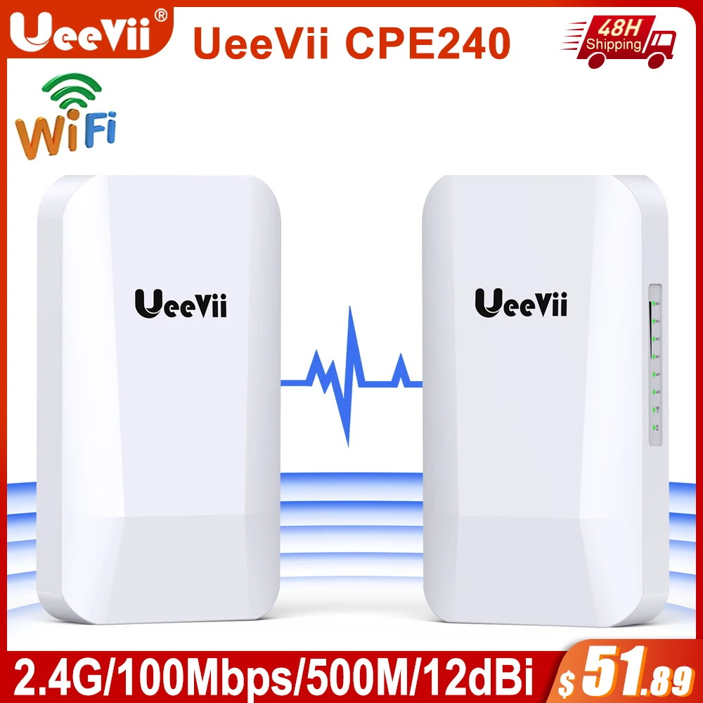 

Wi-Fi-роутер Ueevii CPE240 CPE, 2,4 ГГц, 12 дБи, 500 Мбит/с