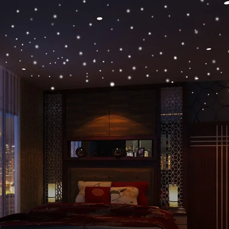 Wall Stickers Luminous Wall Stickers Vinyl Decal Stickers Children Room Decoration 407pcs Luminous Wall Stickers Wall Decor Glow In The Dark Star Vinyl Sticker for Kid Room Creative Fluorescent Party Decoration