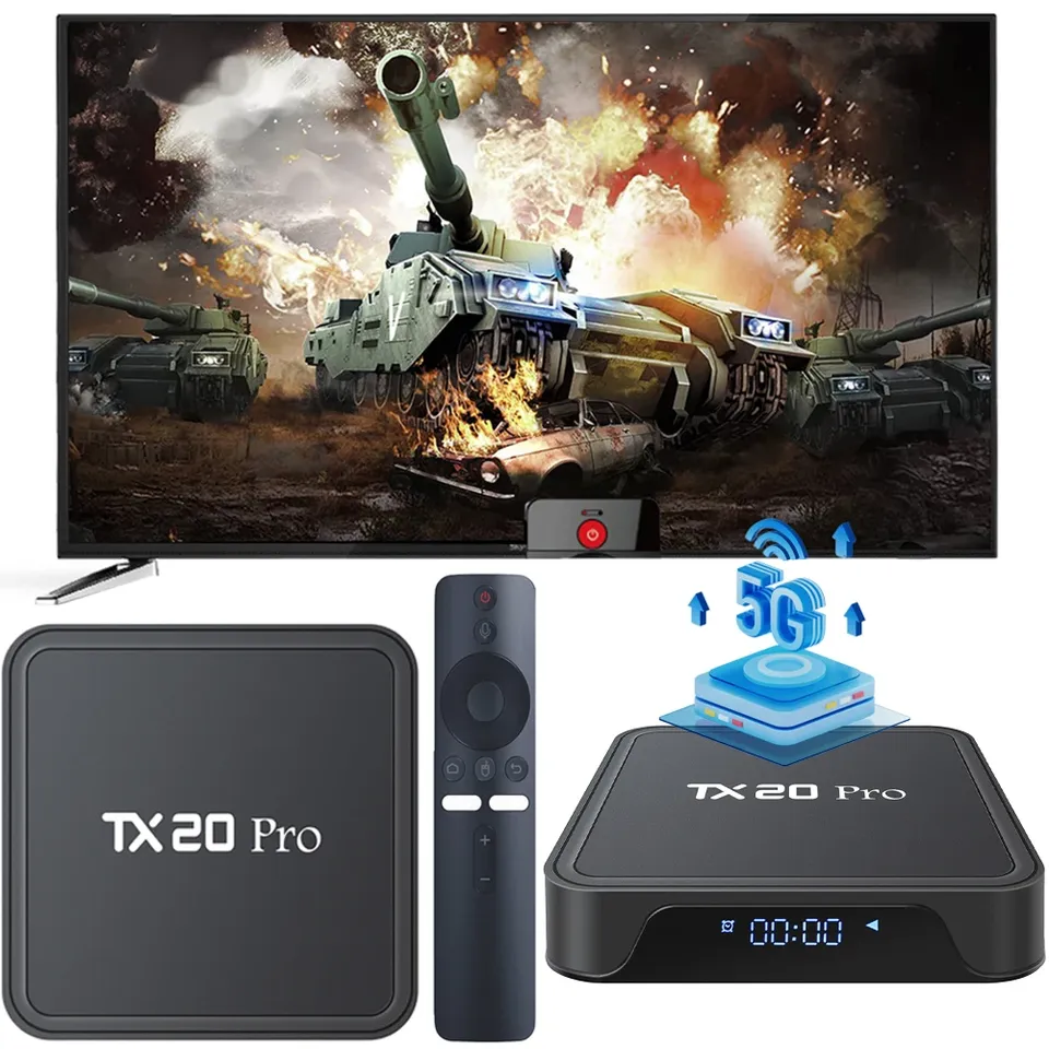Android 15.0 Smart TV Box Allwinner H313 Quad Core 4K HD Set Top Box Dual WIFI BT5.2 Android TV Box