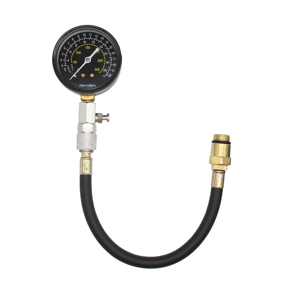 

Compression Tester Kit for Diesel Engine Cylinder Pressure Gauge 300PSI Leak Detector Compression Diagnostic Tester with Adapter