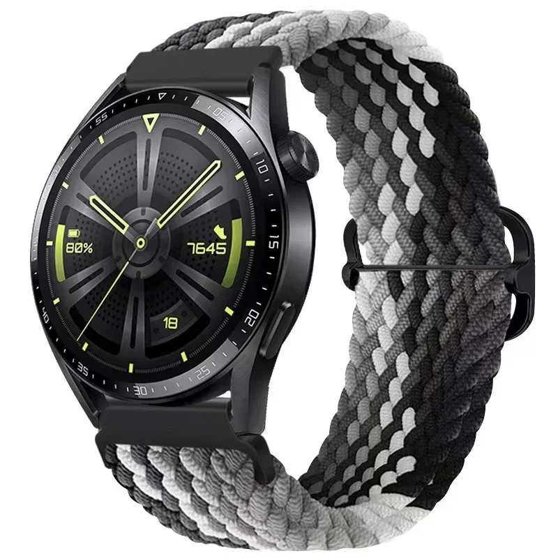 Nylon Braided Watch Strap - Durable Fabric Bracelet Wristband