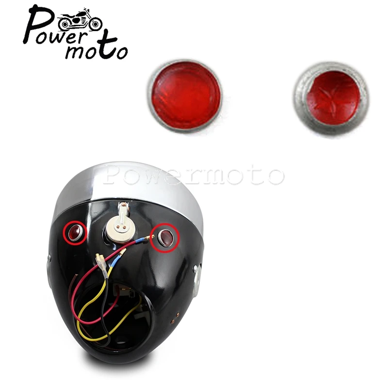 1 Paio Di Lenti Per Luci Di Ricarica Per Fari Moto Per Zundapp Db Ds Dbk Ks Ks750 K750 Replika Wehrmacht Bw40 Dnepr Ural Sidecar Red