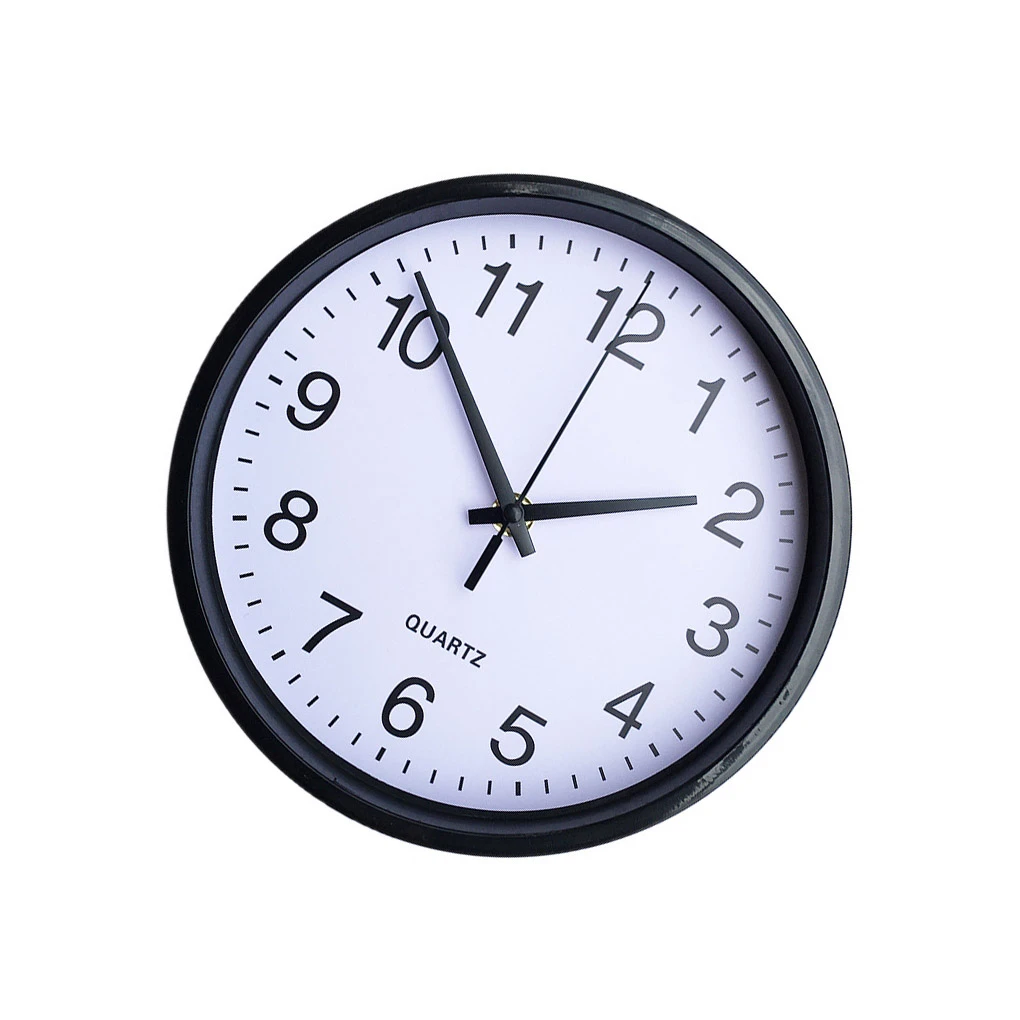 8 Inch Round Quartz Wall Clock Glow In Dark Bedroom Kitchen Sweep Battery Powered Needle Brief