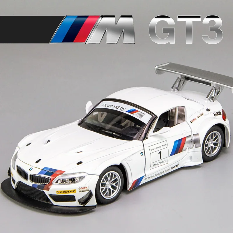 1:24 Bmw Z4 Gt3 Im Free Wheeling High Light Sport Racing Car Model Toy Diecast Metal Lega Replica In Miniatura