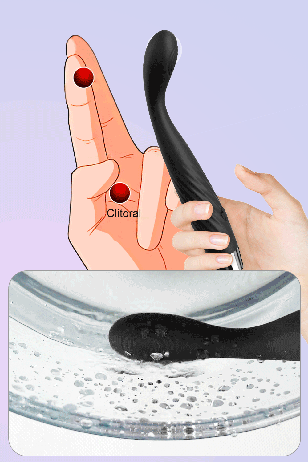 Powerful G Spot Finger Dildo Vibrator for Women Nipple Clitoris Stimulator Fast Orgasm Adults Goods Sex Toys_voghion.com