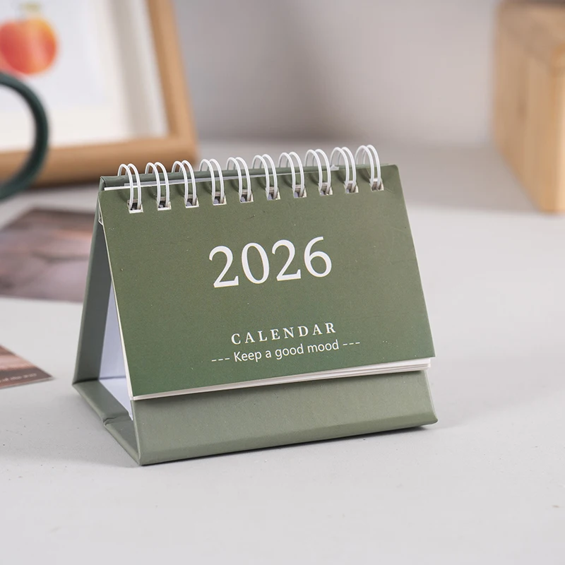 2026 Mini Desk Calendar Desktop Notepad Ornament Cute Simple Calendar,Christmas New Year Gift, Daily Planner Table Calendar