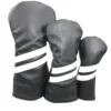 Golf Club Covers Set of 3 Pcs,Driver Headcover,for 1 Driver (460cc) 2 Fairway Woods, with Rotating Number Plate to Adjust Number 3