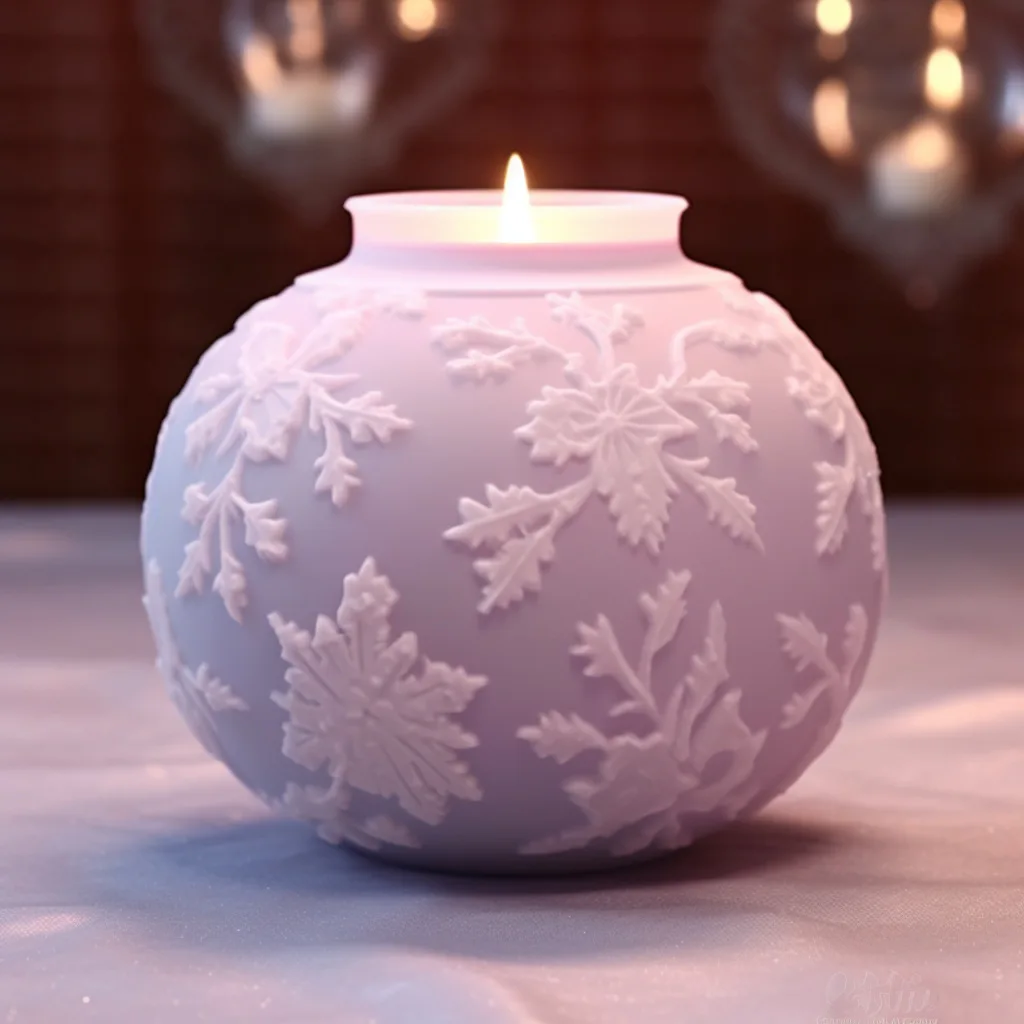 Christmas Ball Aromatherapy Candle Soap Mould Rose Flower Cake Decoration Scented Candle Mold Soap Mould Craft Baking Tools