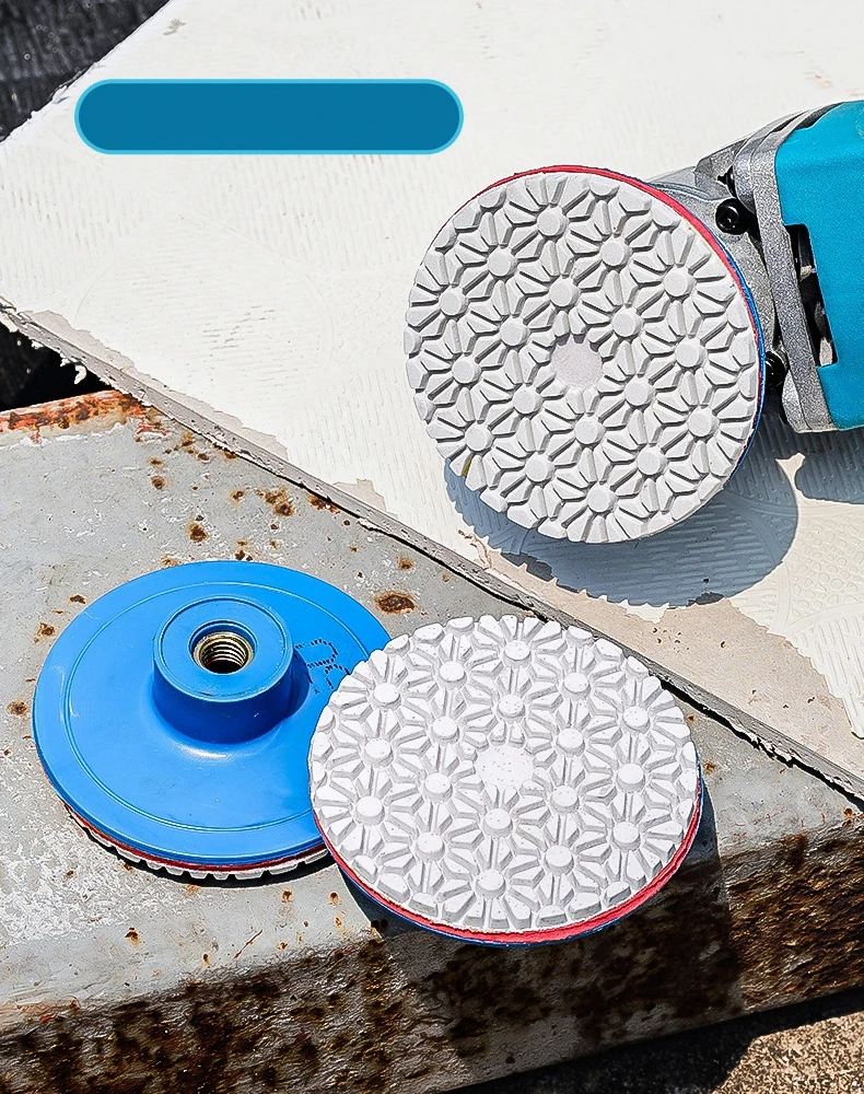 Integrated Stone Trimming Polishing Disc Diamond Polishing Pads Marble Granite Gemstone Grinding Wheel Wet Dry Pads