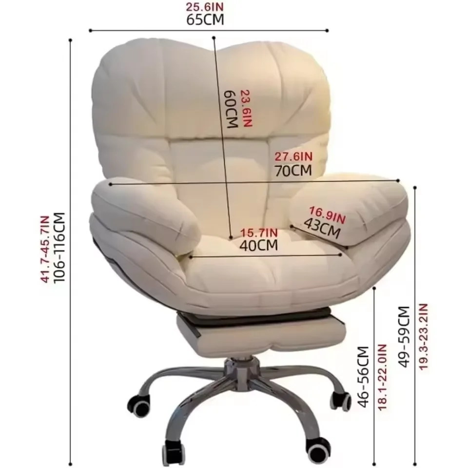 Dark Gray Recliner Gaming Chair - Home Office Desk Chair with Lift, Comfortable Armchair for Living Room & Bedroom 3